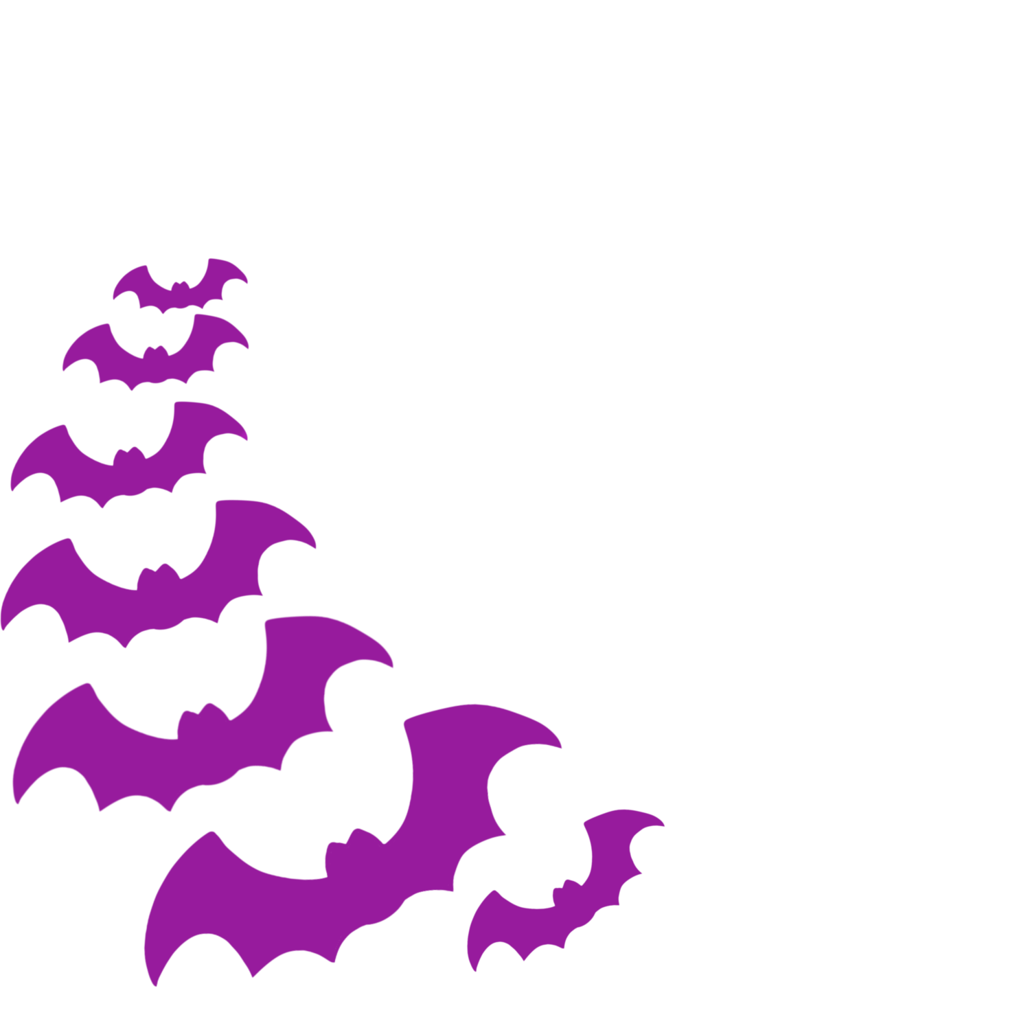Purple Simple Bats Avatar Frame